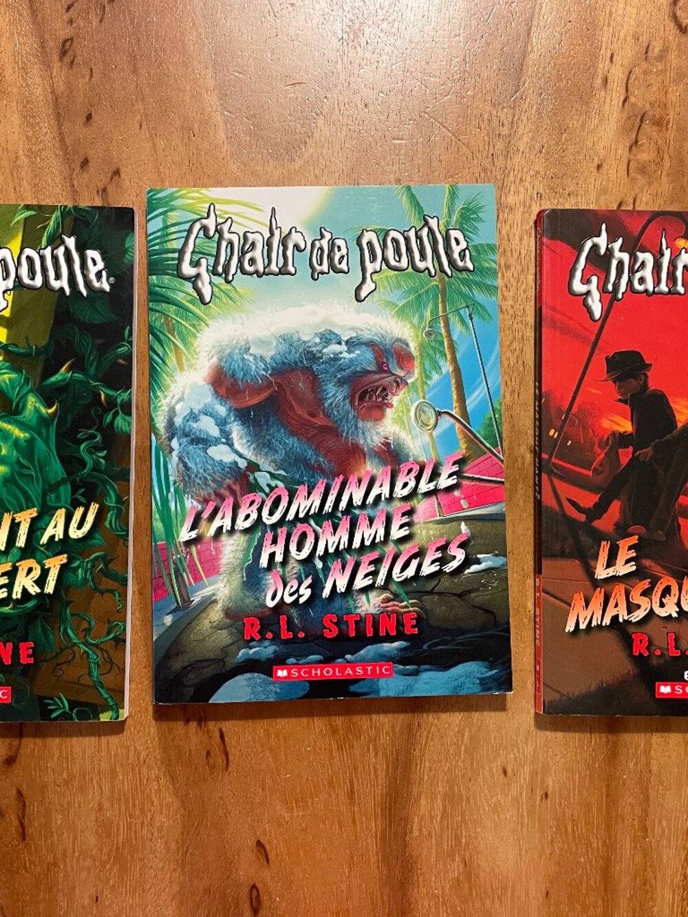 R.L. Stine Chair de Poule Goosebumps French Lot 3 Scholastic Horror Books